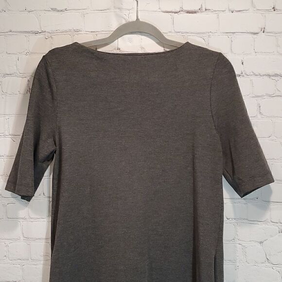 Adrienne Vittadini gray sheath dress with pockets size 6 - Picture 8 of 9